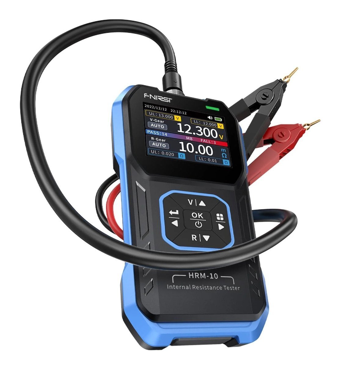 FNIRSI tester μπαταριών HRM-10, επαναφορτιζόμενο 7977