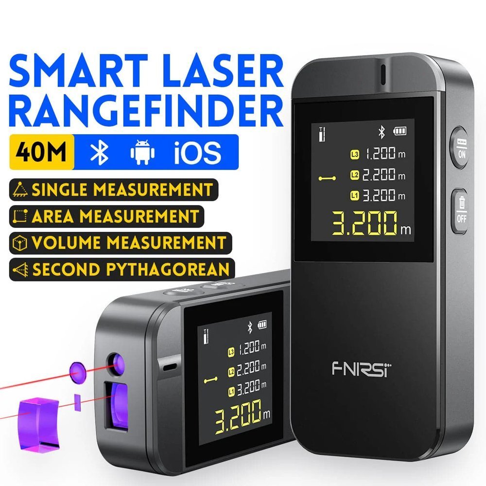 FNIRSI laser μετρητής απόστασης IR40, επαναφορτιζόμενος, 40m 7982 - Image 2
