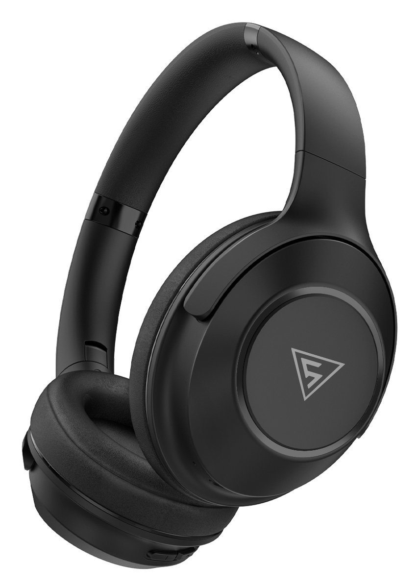 DOQAUS headphones  5, ασύρματα & ενσύρματα, Φ40mm, 1000mAh, μαύρα 8107
