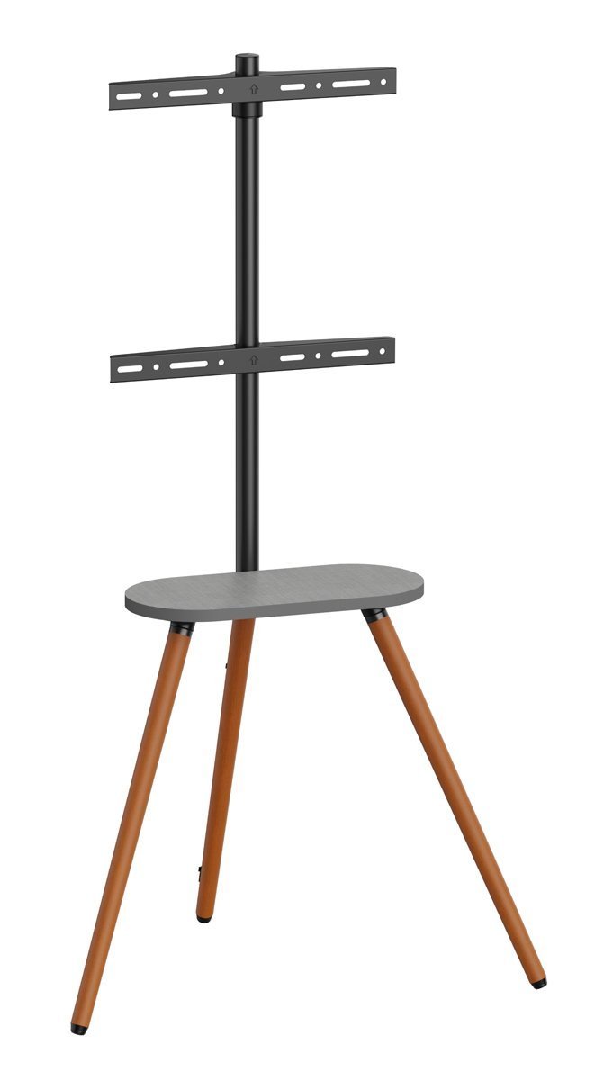 BRATECK βάση τηλεόρασης δαπέδου , 43-65", έως 35kg, με ράφι 6870