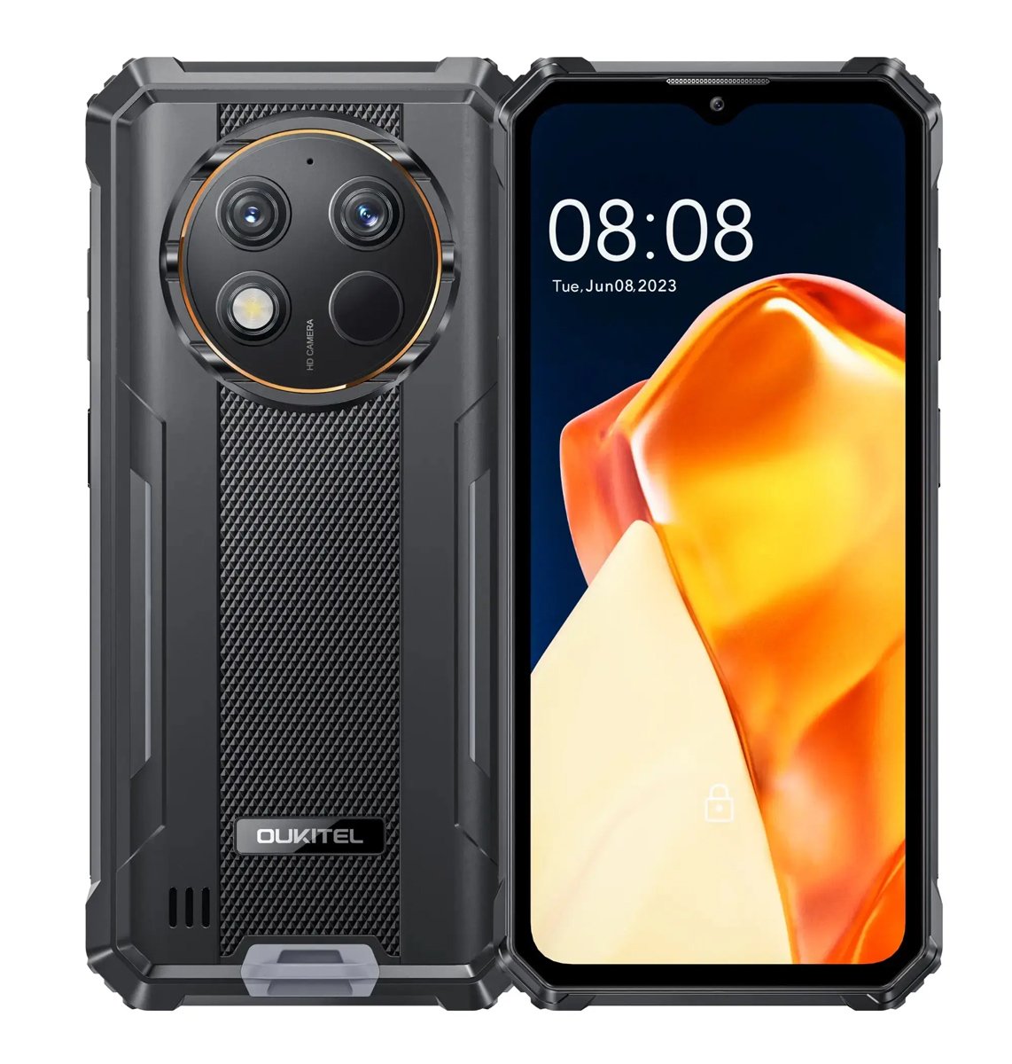 OUKITEL smartphone , 6.52", 6/256GB, 10600mAh, IP68/IP69K/MIL-STD-810H, μαύρο 9805