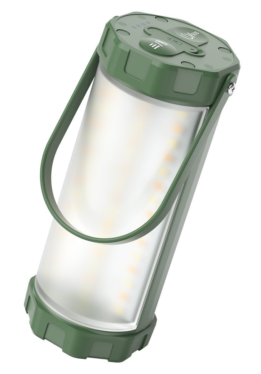 GLOCUSENT LED φανάρι , επαναφορτιζόμενο, έως 1200lm, IP68, πράσινο 8036