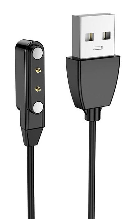 USB kalodio fortisis gia smartwatch 3 Pro, 60cm, mayro 6912 Kalodio fortisis 1