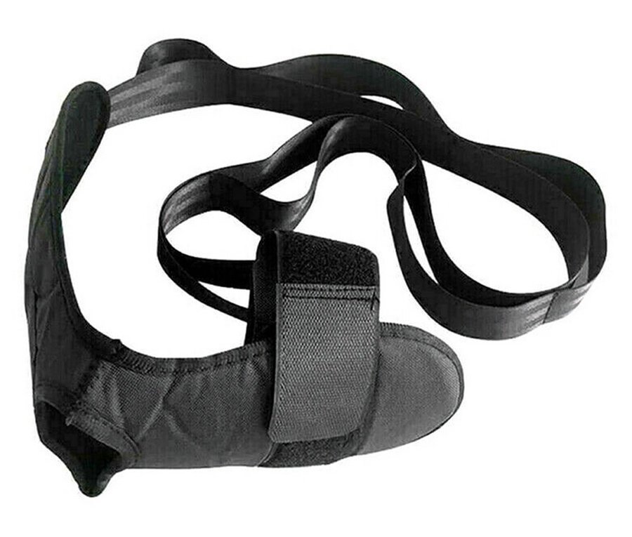 Ελαστικός ιμάντας για ασκήσεις Pilates/Yoga , 110cm, μαύρος 2783