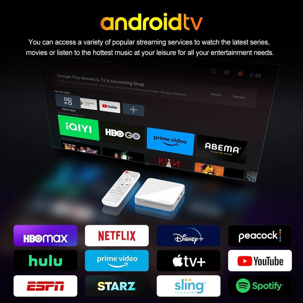 TV Box H313, 4K, 2/16GB, WiFi 6, Bluetooth, Android 14 8051 0 2