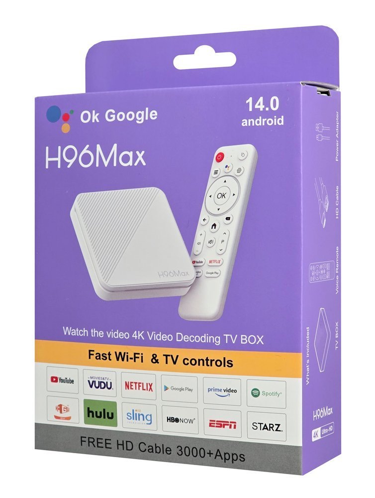 TV Box H313, 4K, 2/16GB, WiFi 6, Bluetooth, Android 14 8051 0 3