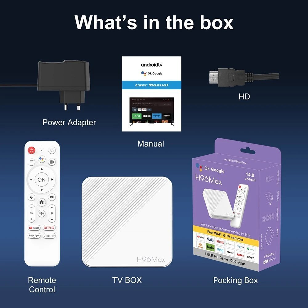 TV Box H313, 4K, 2/16GB, WiFi 6, Bluetooth, Android 14 8051 0 11