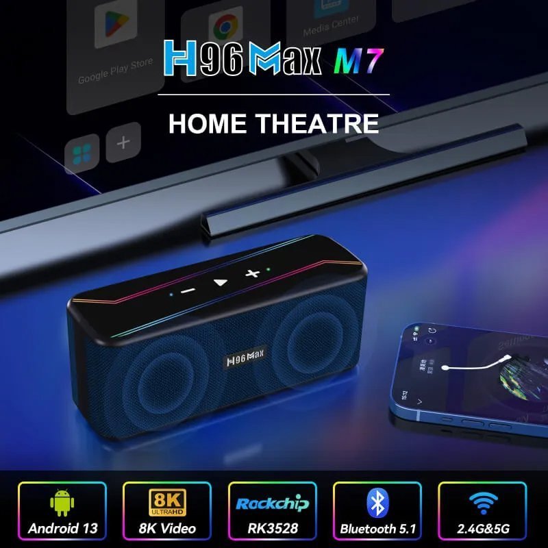 TV Box & icheio M7, RK3528, 8K, 4/32GB, WiFi, Bluetooth, Android 13 8052 0 2