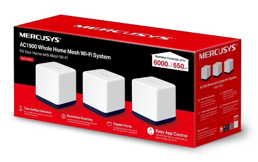 Mesh Wi-Fi System alo 50G, 1.9Gbps Dual Band, 3tmch, Ver. 1.0 3760 Mesh 5