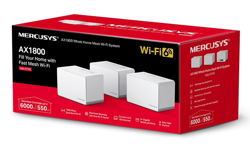 Mesh Wi-Fi 6 System alo 70X, 1.8Gbps Dual Band, 3tmch, V. 1.20 6152 Mesh 5