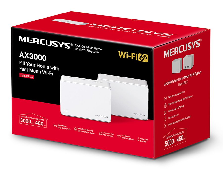 Mesh Wi-Fi 6 System alo 80X, 3Gbps Dual Band, 2tmch, Ver. 1.0 4471 Mesh 3