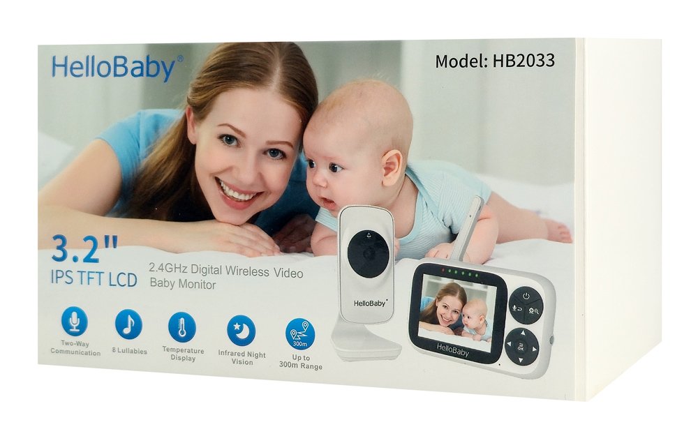 HELLOBABY ενδοεπικοινωνία μωρού με κάμερα & οθόνη 3.2", 720p 7854 - Image 6