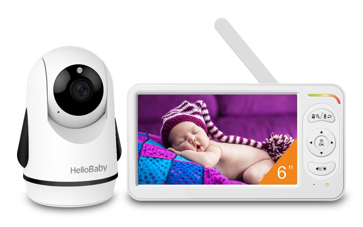HELLOBABY ενδοεπικοινωνία μωρού  με κάμερα & οθόνη 6", 720p, PTZ 7857