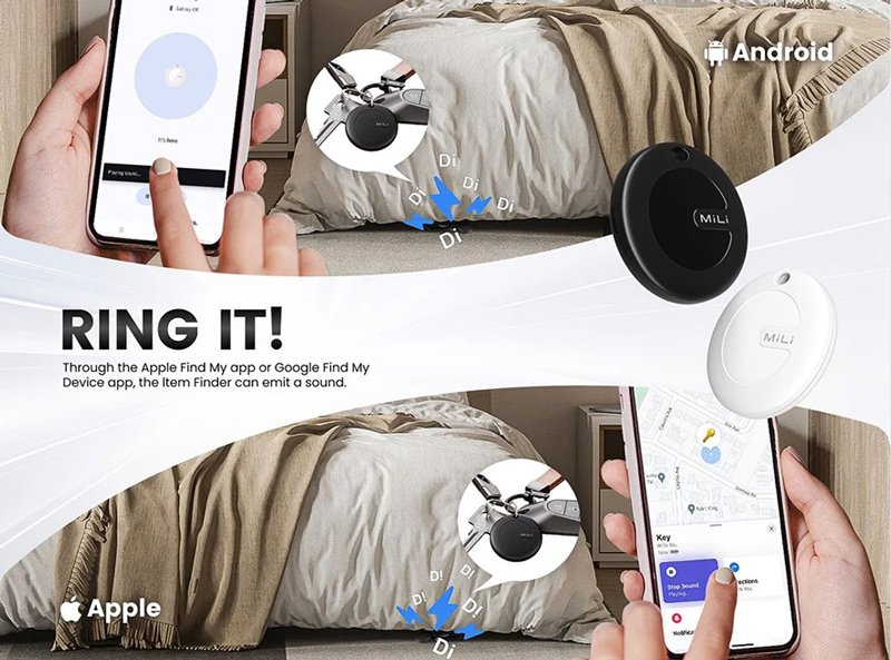 smart tag MiTag Duo gia iOS & Android syskeyes, Bluetooth tracker, mayro 9734 0 3