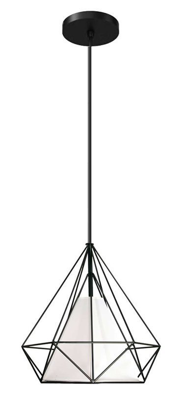 POWERTECH φωτιστικό οροφής , E27, Φ27, μεταλλικό, λευκό-μαύρο 1892