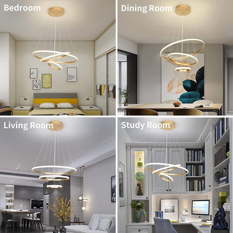 POWERTECH LED φωτιστικό οροφής , 44W, 4000K, 60x60cm, χρυσό 3539 - Image 3