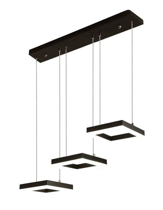 POWERTECH LED φωτιστικό οροφής , 35W, 4000K, 70x120cm, μαύρο 4242