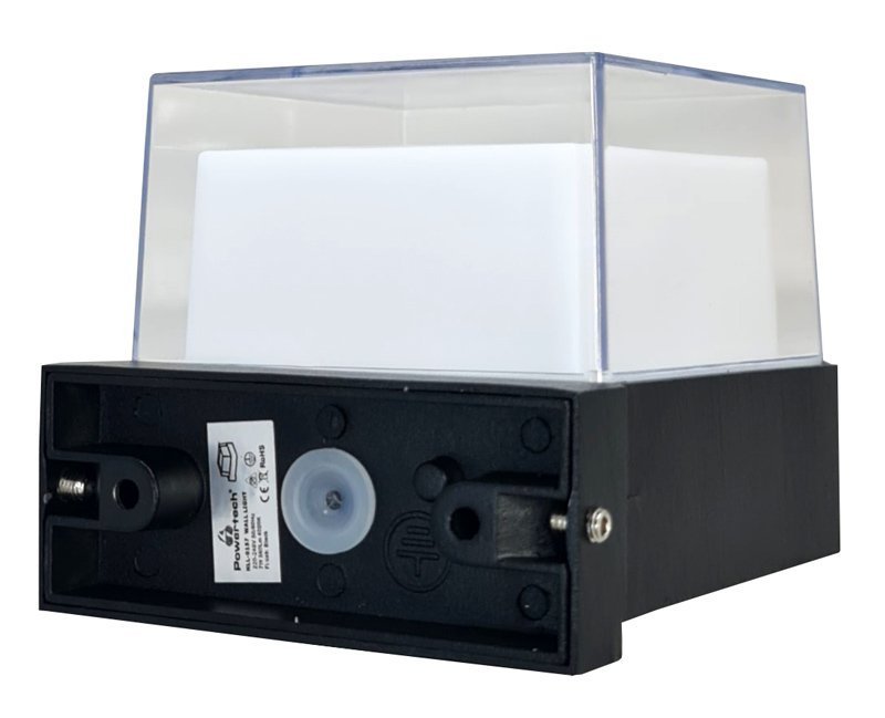 POWERTECH LED φωτιστικό τοίχου , 7W, 4000K, 560lm, IP65, μαύρο 6611 - Image 4