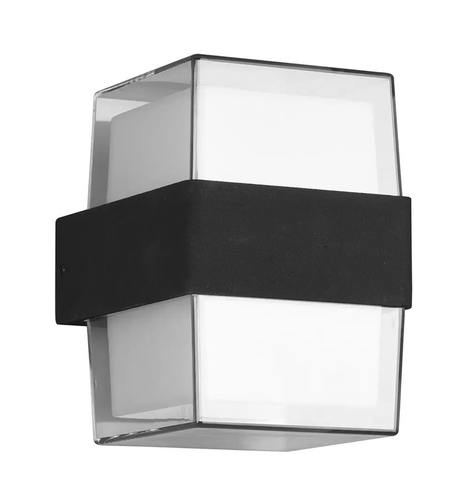 POWERTECH LED φωτιστικό τοίχου , 14W, 4000K, 1190lm, IP65, μαύρο 6613