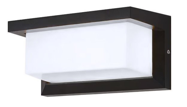 LED fotistiko toichoy, 12W, 4000K, 960lm, IP65, metalliko, mayro 6697 Mayro