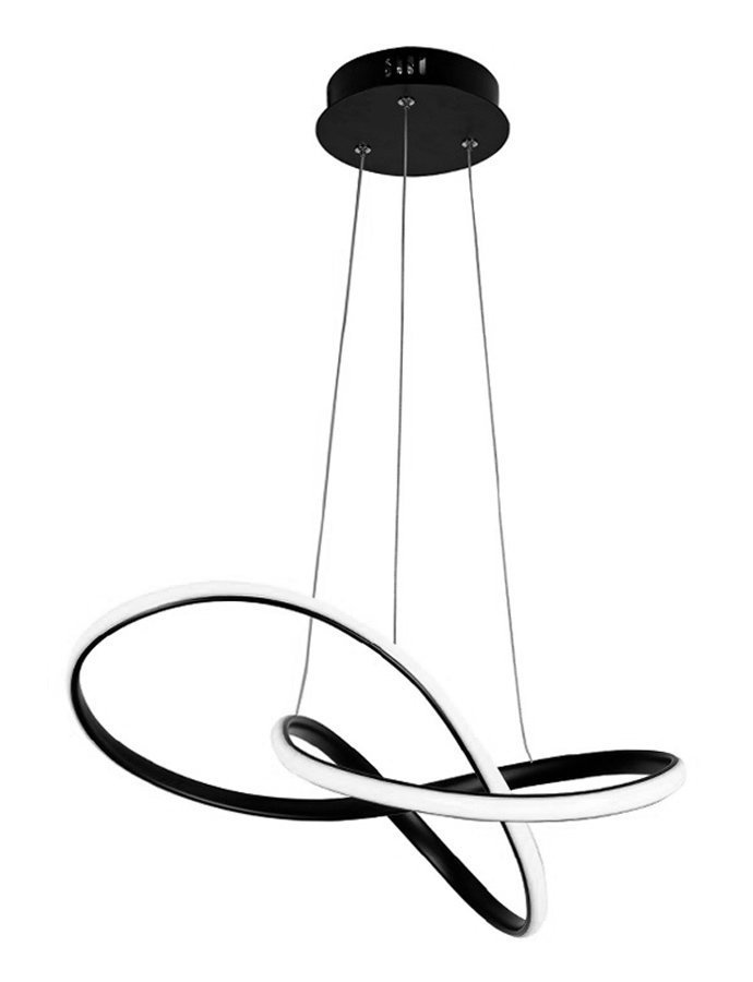 POWERTECH LED φωτιστικό οροφής , 50W, 4000K, Φ60cm x 120cm, μαύρο 8431