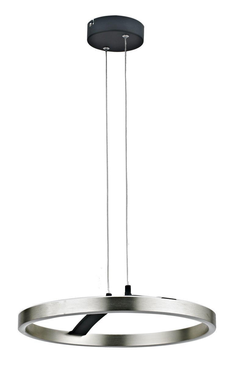POWERTECH LED φωτιστικό οροφής , 29W, 4000K, Φ38x120cm, ασημί/μαύρο 9102