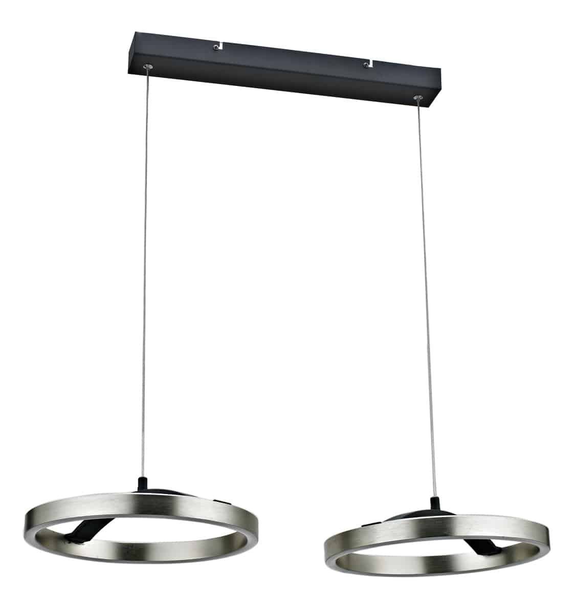 POWERTECH LED φωτιστικό οροφής , 42W, 4000K, 70x30x120cm, ασημί/μαύρο 9103