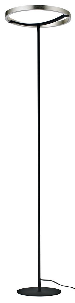 POWERTECH LED φωτιστικό δαπέδου , 42W, 4000K, Φ38x157cm, ασημί/μαύρο 9104