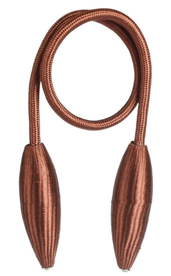 ROXXANI δέστρα κορδόνι  για κουρτίνες, 55cm, καφέ 5482
