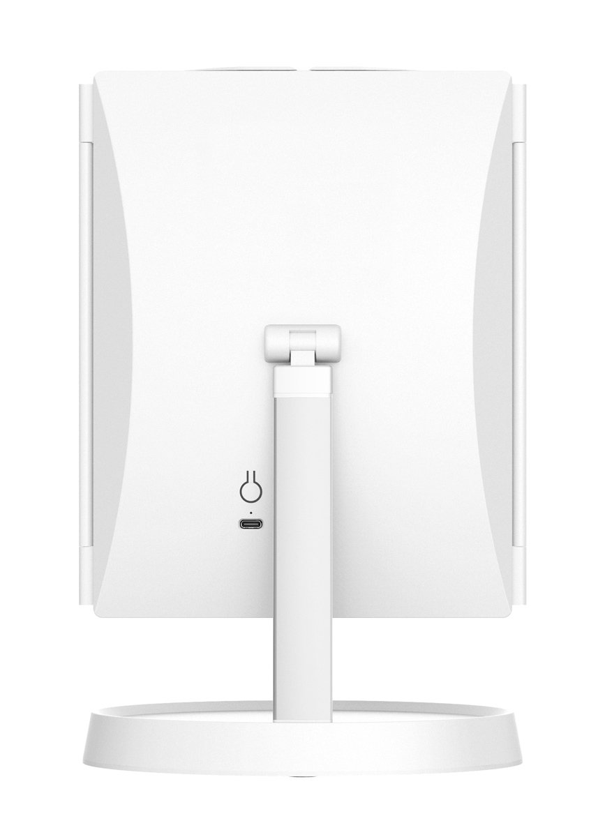 HOME USE επιτραπέζιος καθρέφτης , LED φως, 1x/2x/3x zoom, 2000mAh, λευκός 6583 - Image 5