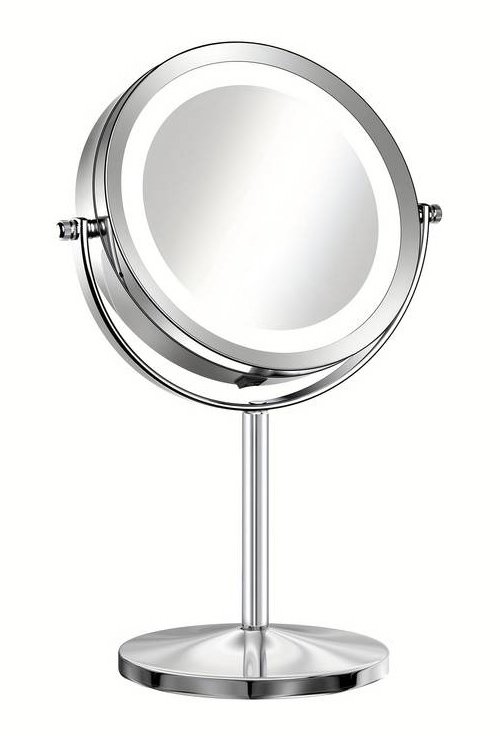 HOME USE επιτραπέζιος καθρέφτης με LED φως, 1x/5x zoom, ασημί 6585 - Image 8