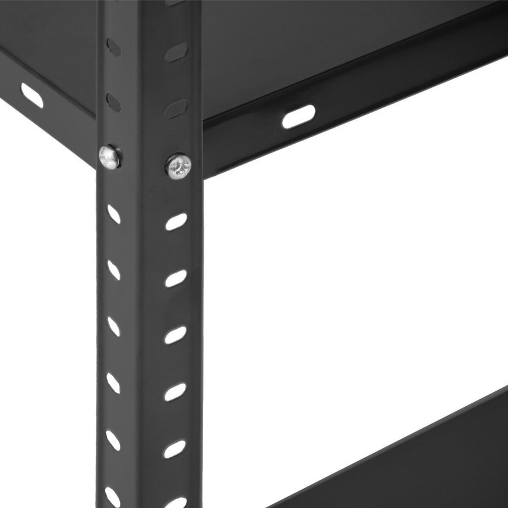 HOME USE μεταλλική ραφιέρα με 4 ράφια, 75x30x150cm, μαύρη 7619 - Image 3
