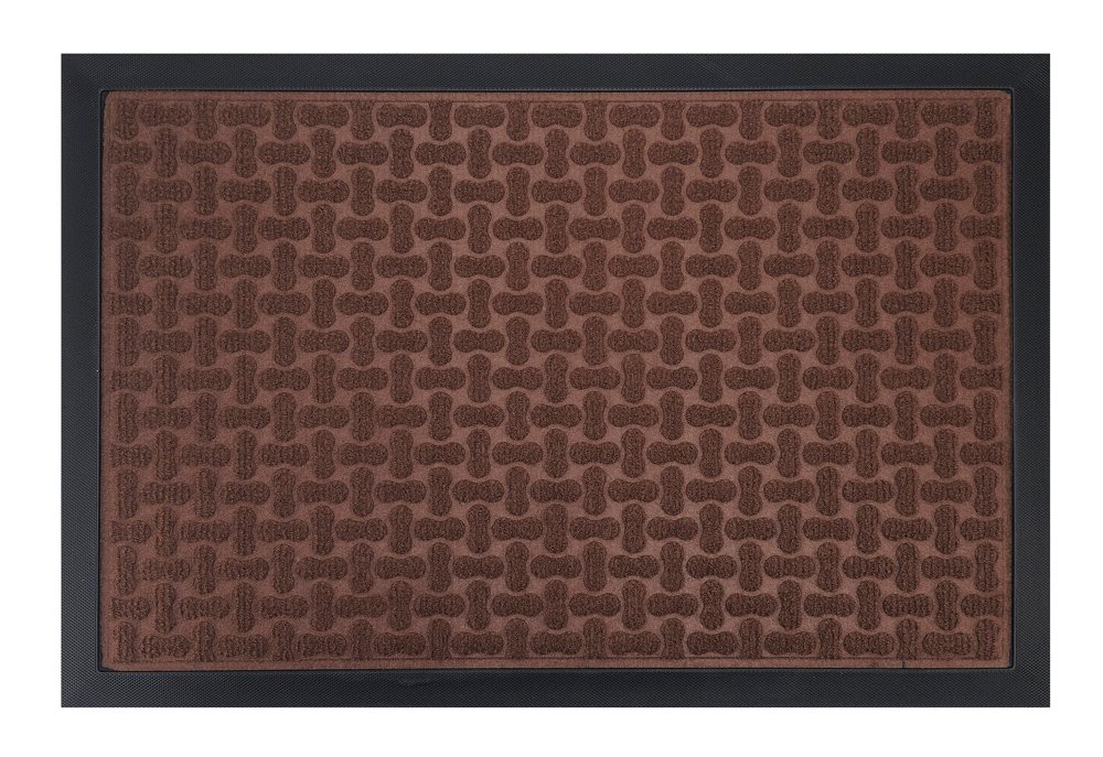 HOME USE πατάκι εισόδου , αντιολισθητικό, 60x40cm, 5mm πάχος, καφέ 7682