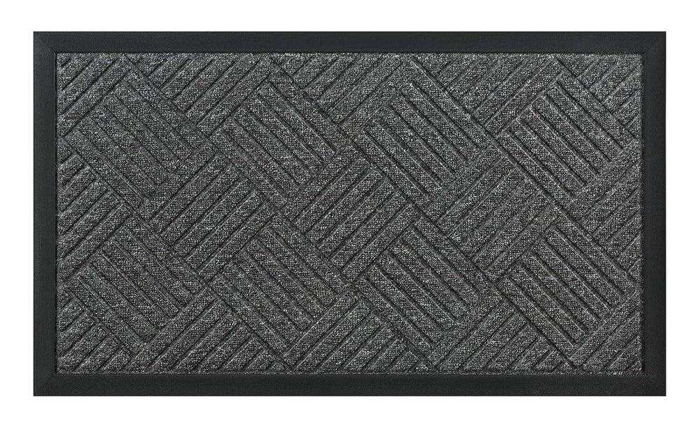 HOME USE πατάκι εισόδου , αντιολισθητικό, 60x40cm, 5mm πάχος, γκρι 7683