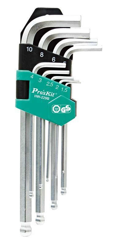 PROSKIT σετ κλειδιά Allen  σε σχήμα L, 9τμχ 133