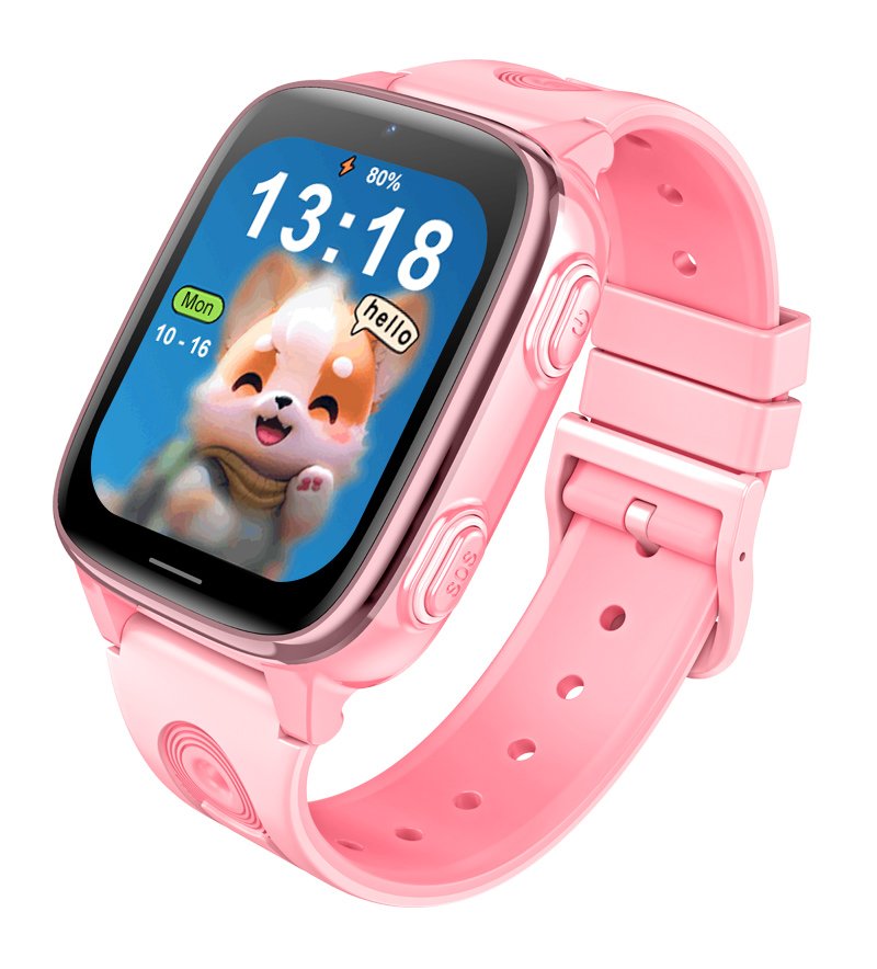 INTIME GPS smartwatch για παιδιά , 1.83", κάμερα, 4G, IPX5, ροζ 9216