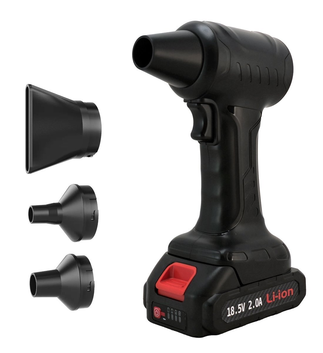 KINZIR ηλεκτρικό air duster AD47, 400W, 10000mAh, μαύρο 9329