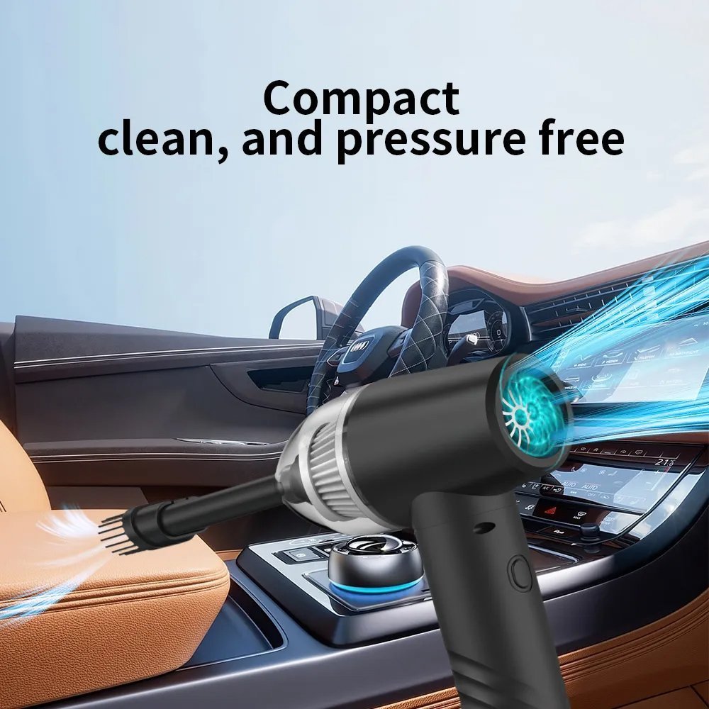 KINZIR 2 σε 1 σκουπάκι χειρός & air duster VC43, 70W, 6000mAh, μαύρο 7355 - Image 2