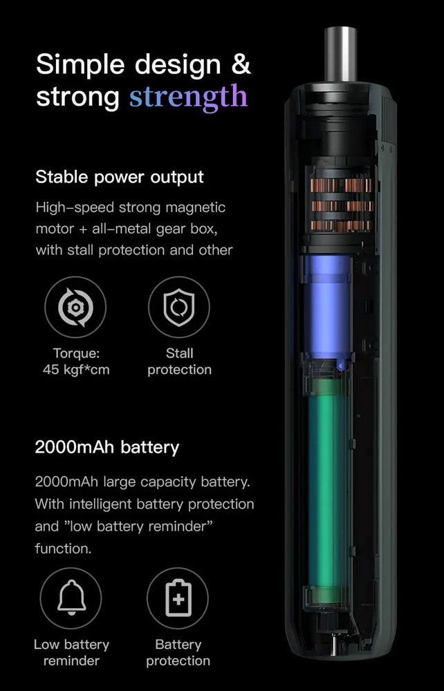 set ilektriko katsavidi me LED fako, 2000mAh, 35 se 1 6299 Ilektriko katsavidi 5