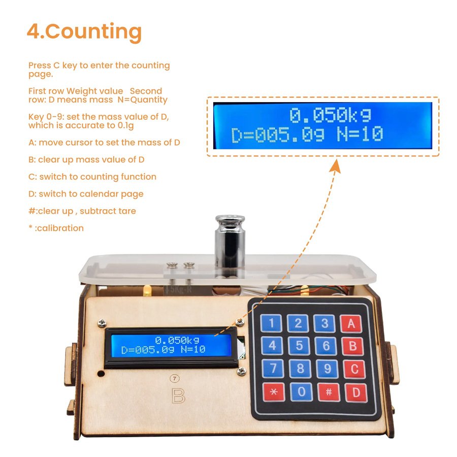 KEYESTUDIO Electronic Scale Kit για Arduino 5081 - Image 8