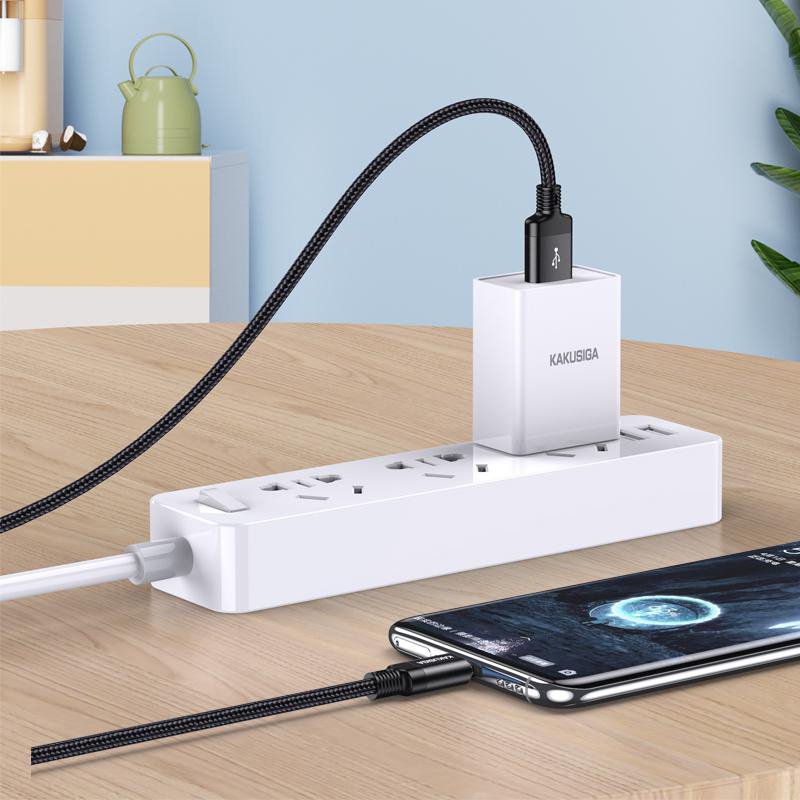 KAKUSIGA καλώδιο USB-C σε USB , 5A, 480Mbps, 3m, μαύρο - Image 2