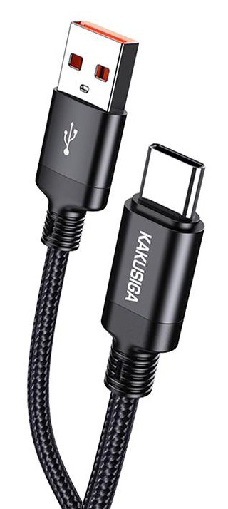 KAKUSIGA καλώδιο USB-C σε USB , 5A, 480Mbps, 3m, μαύρο