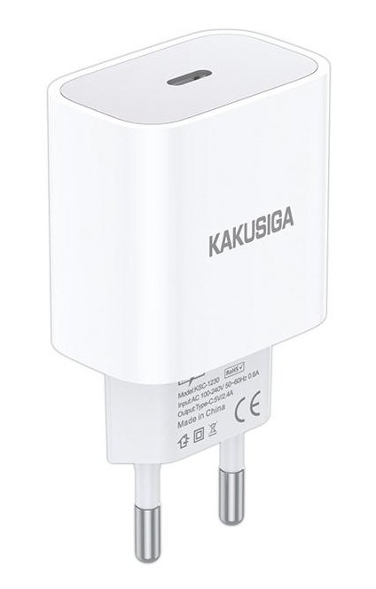 KAKUSIGA φορτιστής τοίχου , USB-C, 2.4A, λευκός 9560
