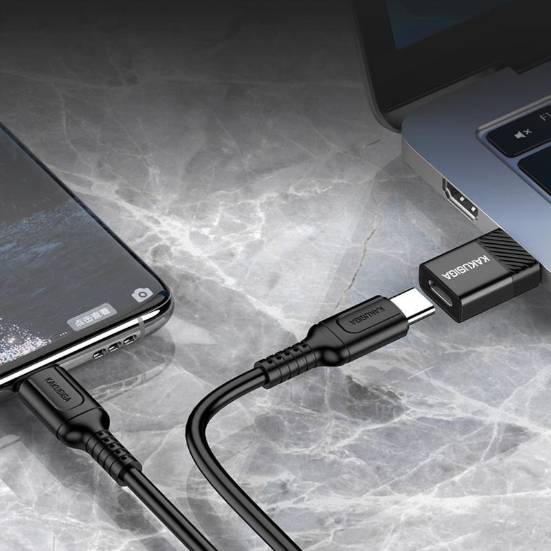 KAKUSIGA αντάπτορας USB-C σε USB , 480Mbps, 60W, μαύρος 8300 - Image 2