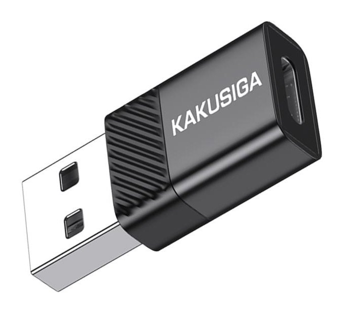 KAKUSIGA αντάπτορας USB-C σε USB , 480Mbps, 60W, μαύρος 8300 - Image 3