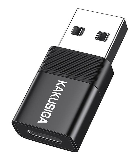 KAKUSIGA αντάπτορας USB-C σε USB , 480Mbps, 60W, μαύρος 8300