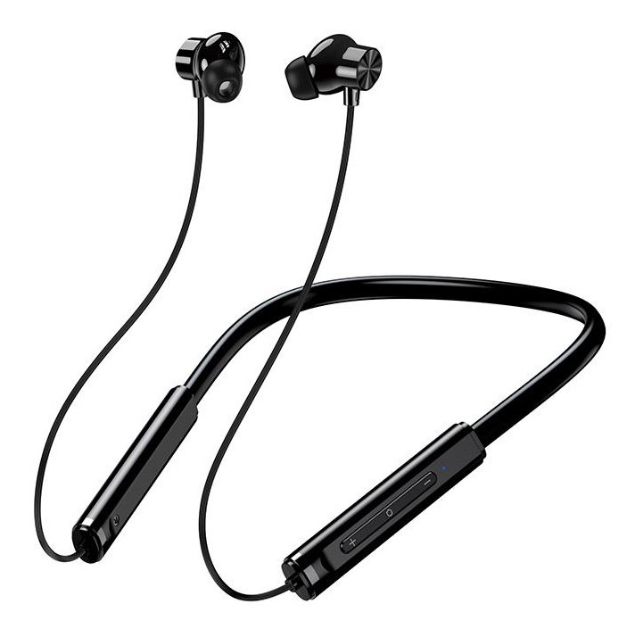 KAKUSIGA earphones  με μαγνήτη, Bluetooth, 10mm, 200mAh, μαύρα 9570