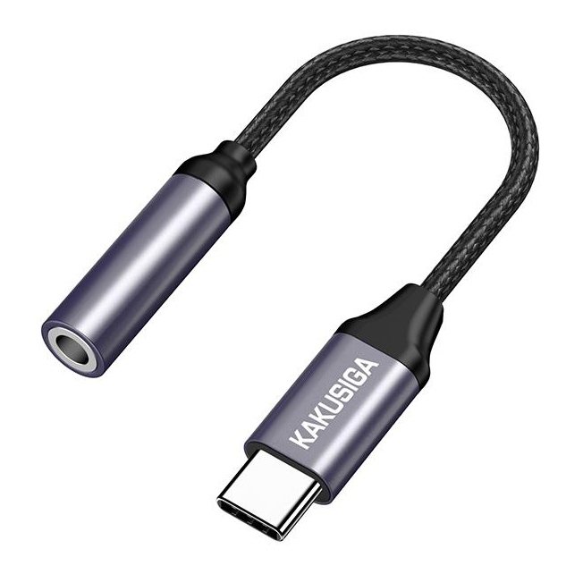 KAKUSIGA αντάπτορας USB-C σε 3.5mm , γκρι 9163