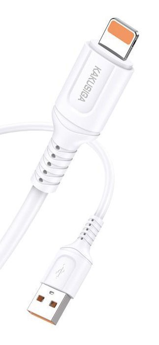 KAKUSIGA καλώδιο Lightning σε USB , 2.4A, 480Mbps, 1m, λευκό 8275