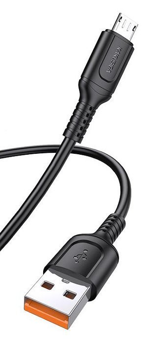 KAKUSIGA καλώδιο micro USB σε USB , 2.4A, 480Mbps, 1m, μαύρο 8272